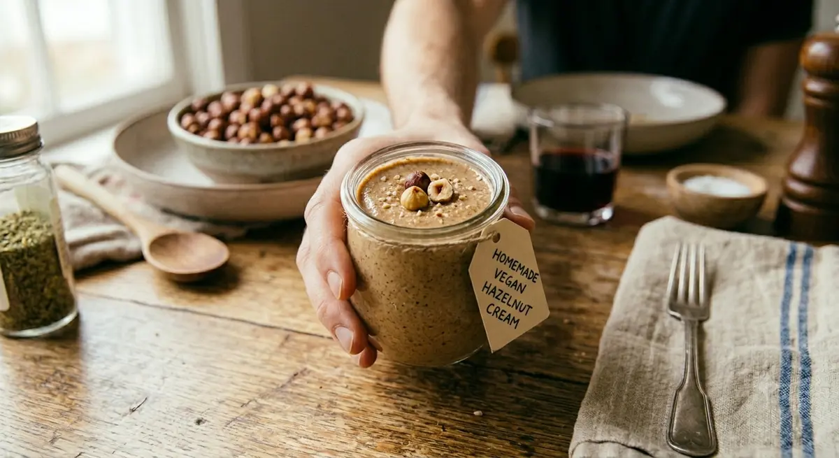 Homemade Vegan Hazelnut Cream